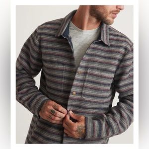 Marine Layer Men’s Striped Snap Shacket